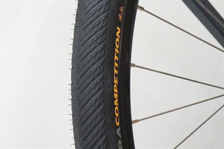 Continental Terra Competition Race Rapid 45  mountain bike tire on a rolling resistance test machine