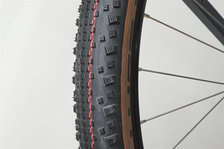 Schwalbe Thunder Burt Super Race Addix Speed  mountain bike tire on a rolling resistance test machine
