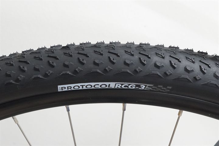 Silca Protocol RCG-3 45  mountain bike tire on a rolling resistance test machine