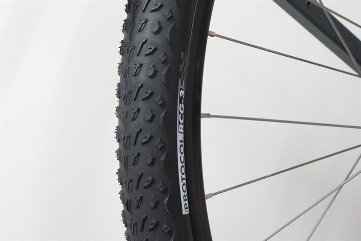 Silca Protocol RCG-3 45  mountain bike tire on a rolling resistance test machine