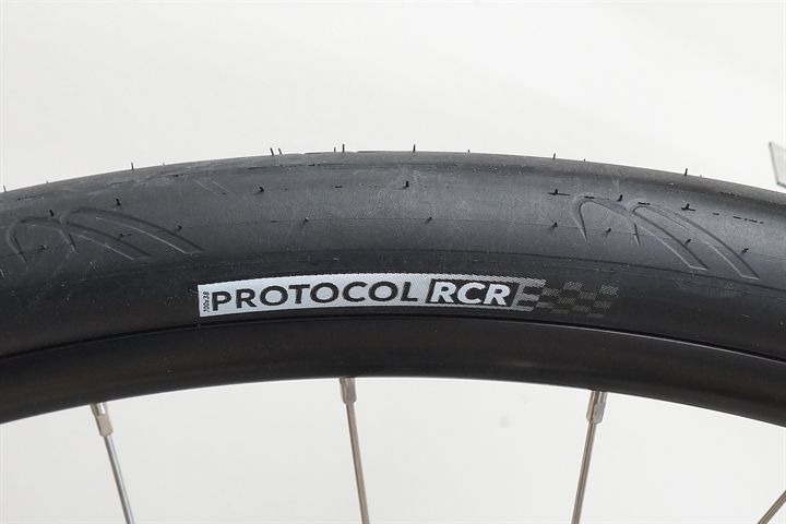 Silca Protocol RCR 38  mountain bike tire on a rolling resistance test machine
