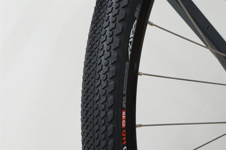 Tufo Gravel Thundero HD 48  mountain bike tire on a rolling resistance test machine