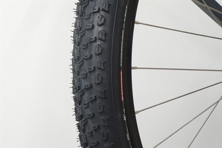 Vittoria Mezcal XC Trail  mountain bike tire on a rolling resistance test machine