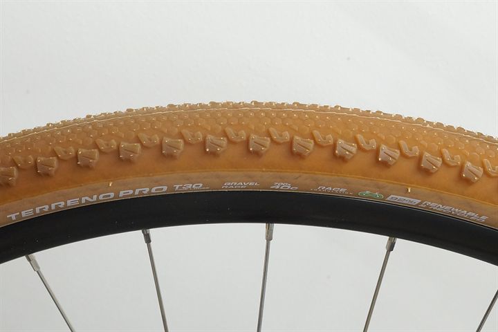 Vittoria Terreno Pro T30 Fine Loose 40  mountain bike tire on a rolling resistance test machine